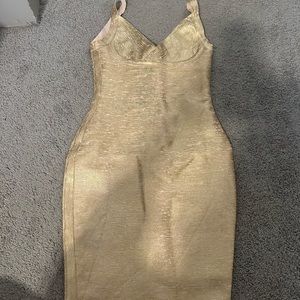 Gold Dress from Online Boutique